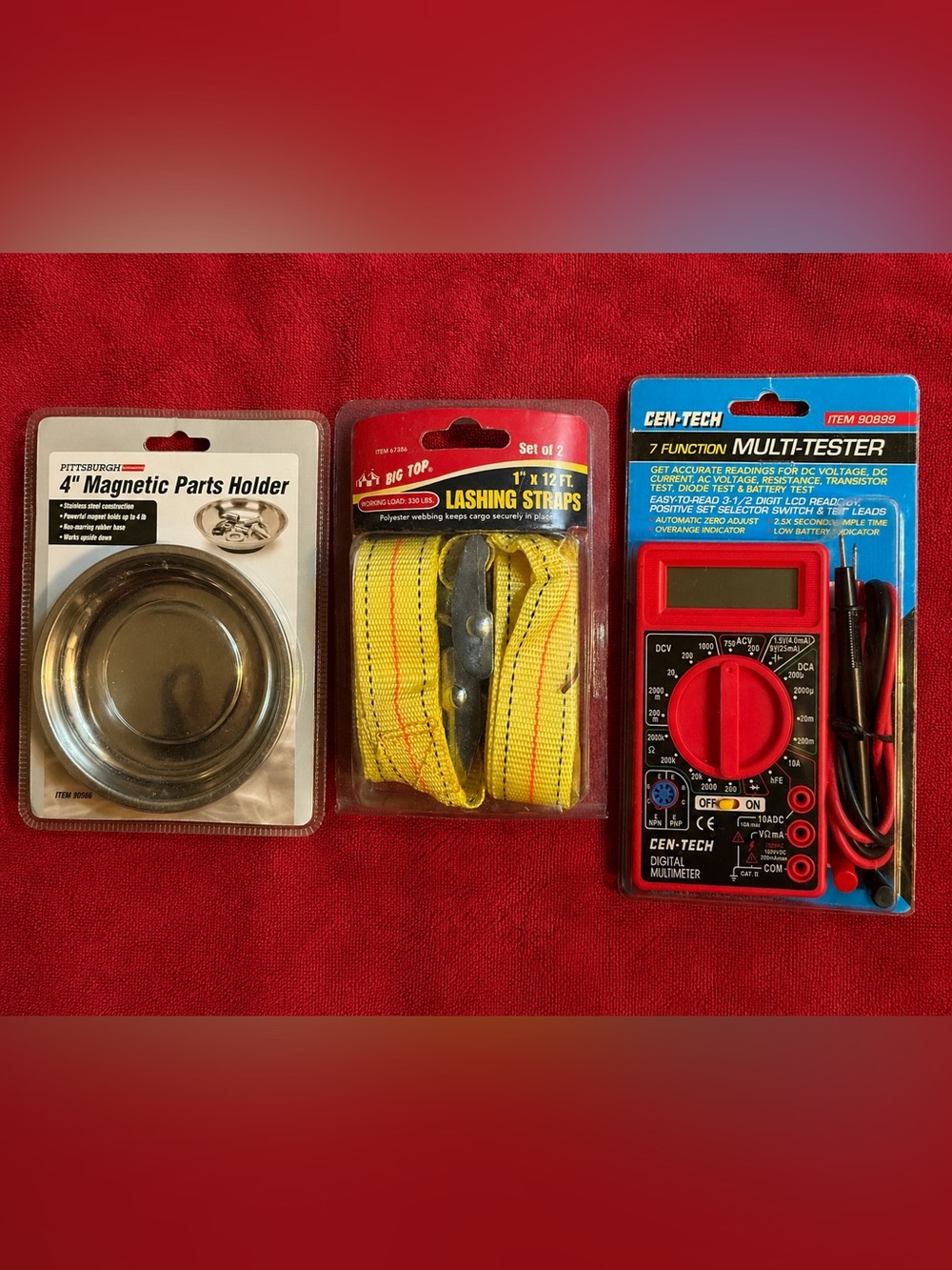 Yellow Lashing Straps with Metal Cam Buckles - Set of 2